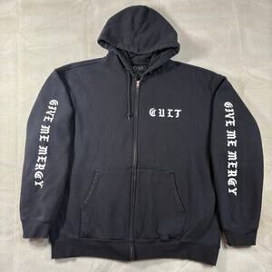 The Cult 'Give Me Mercy' Under The Midnight Sun Zip Up Hoodie XL Preowned